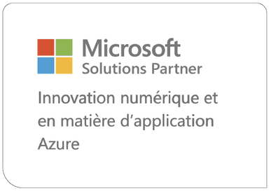 logo microsoft Solutions Partner innovation numérique et en matière d'application Azure